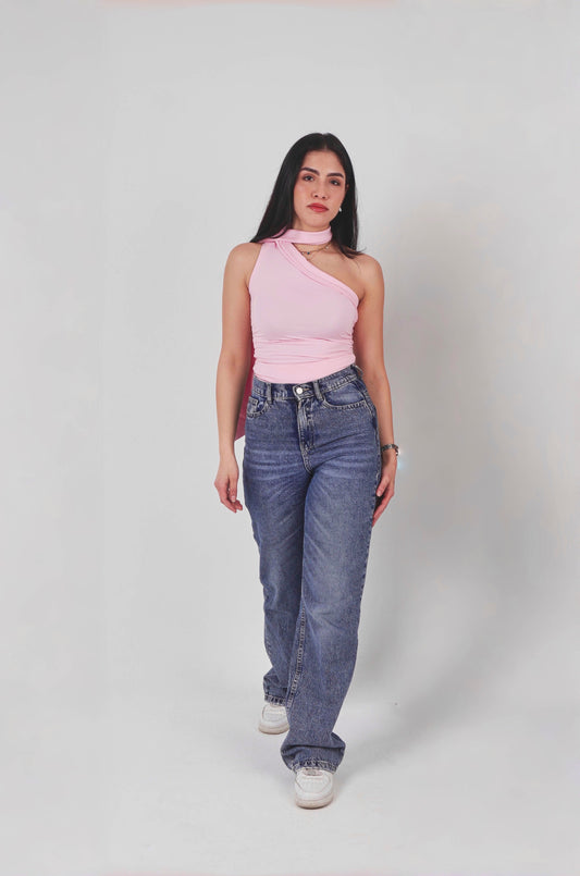 ELARA - Top In Baby Pink